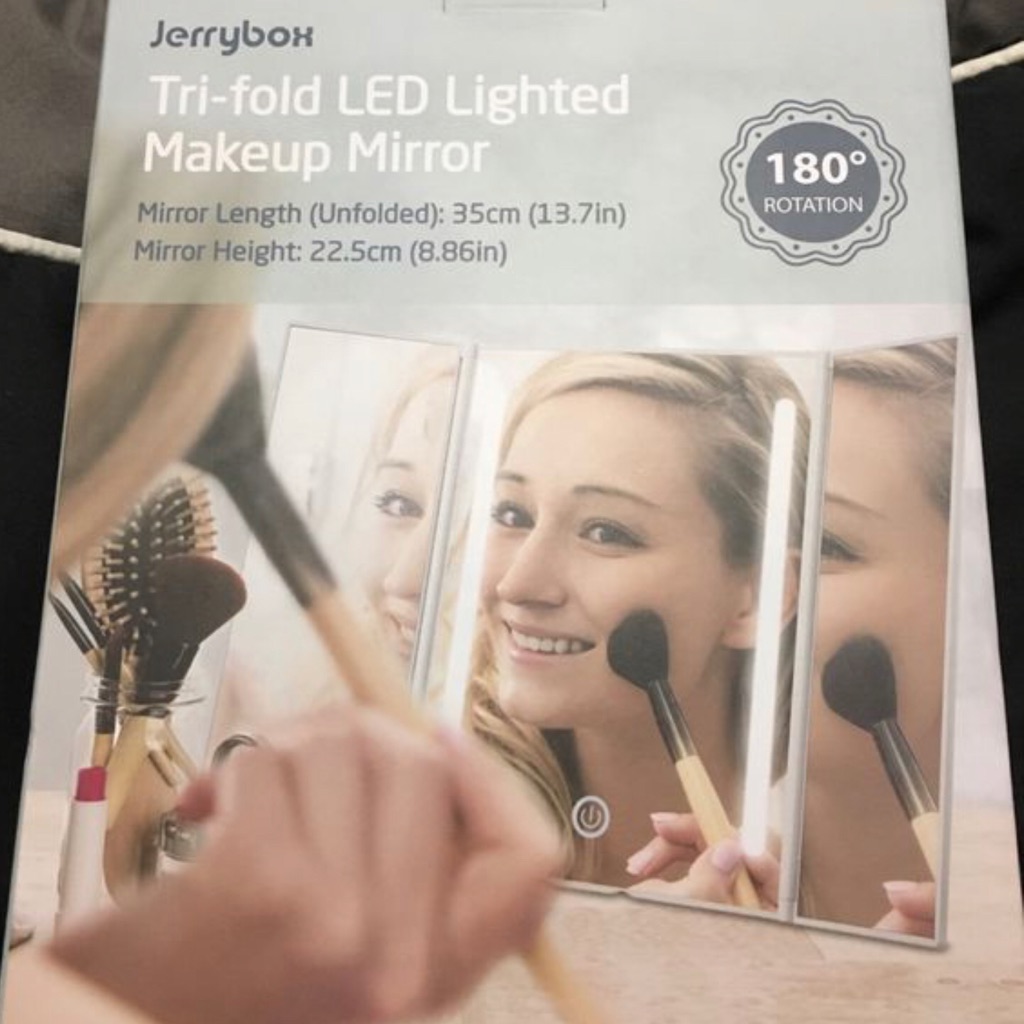 Trifold Led Make Up Mirror